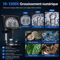 Microscope Industriel avec écran 1200X