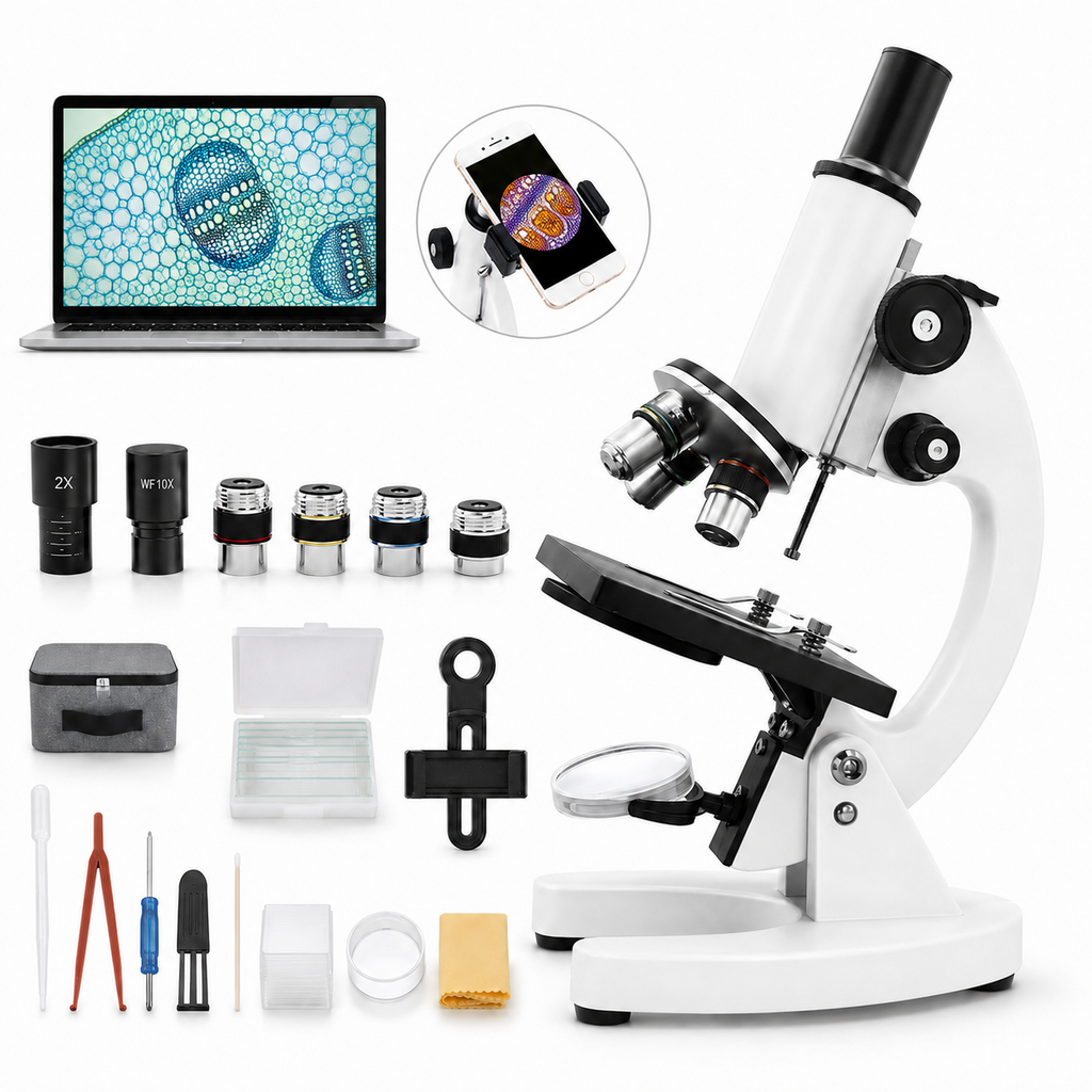 Microscope Optique Monoculaire 40X-2000X