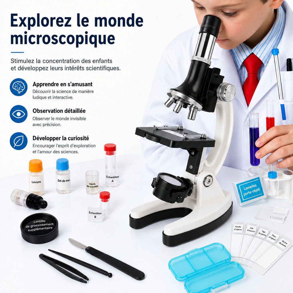 Microscope Educatif 100X-1200X