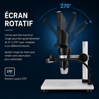 Microscope industriel avec écran HD 1200x