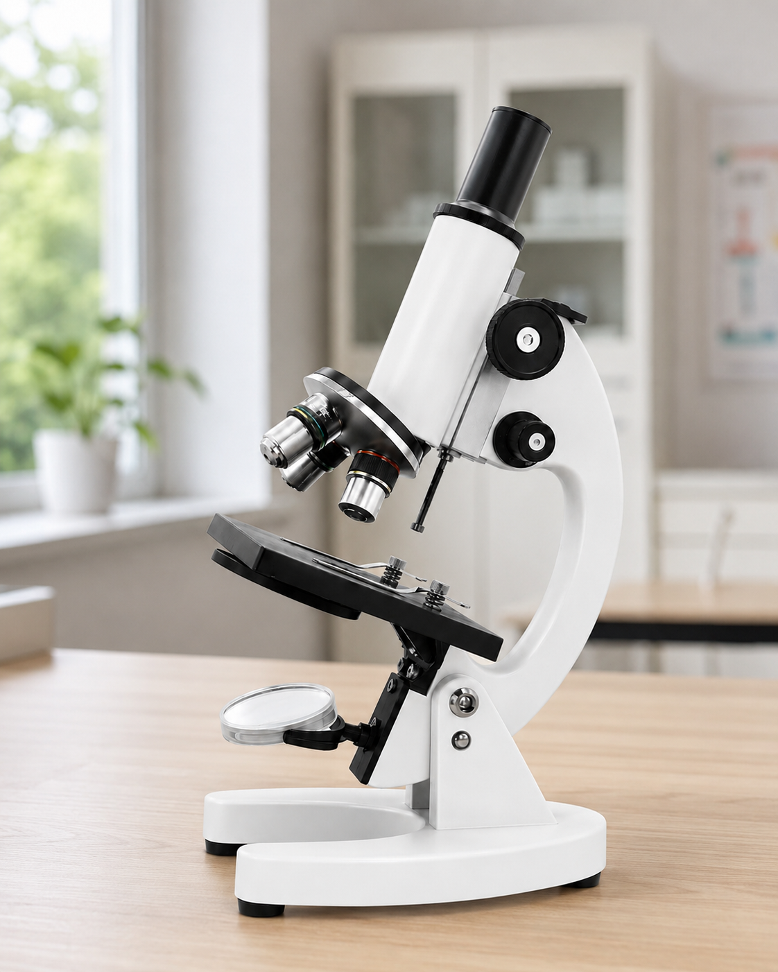 Microscope Optique Monoculaire 40X-2000X