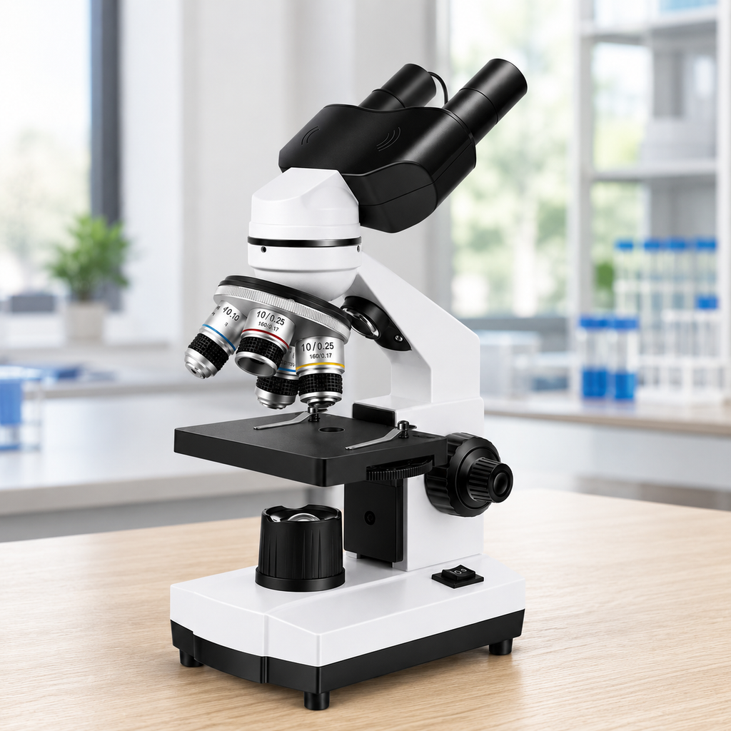 Microscope Binoculaire HD 40x-5000x avec Oculaire Électronique