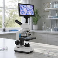 Microscope Biologique Monoculaire avec Écran HD 7 pouces 40x-400x
