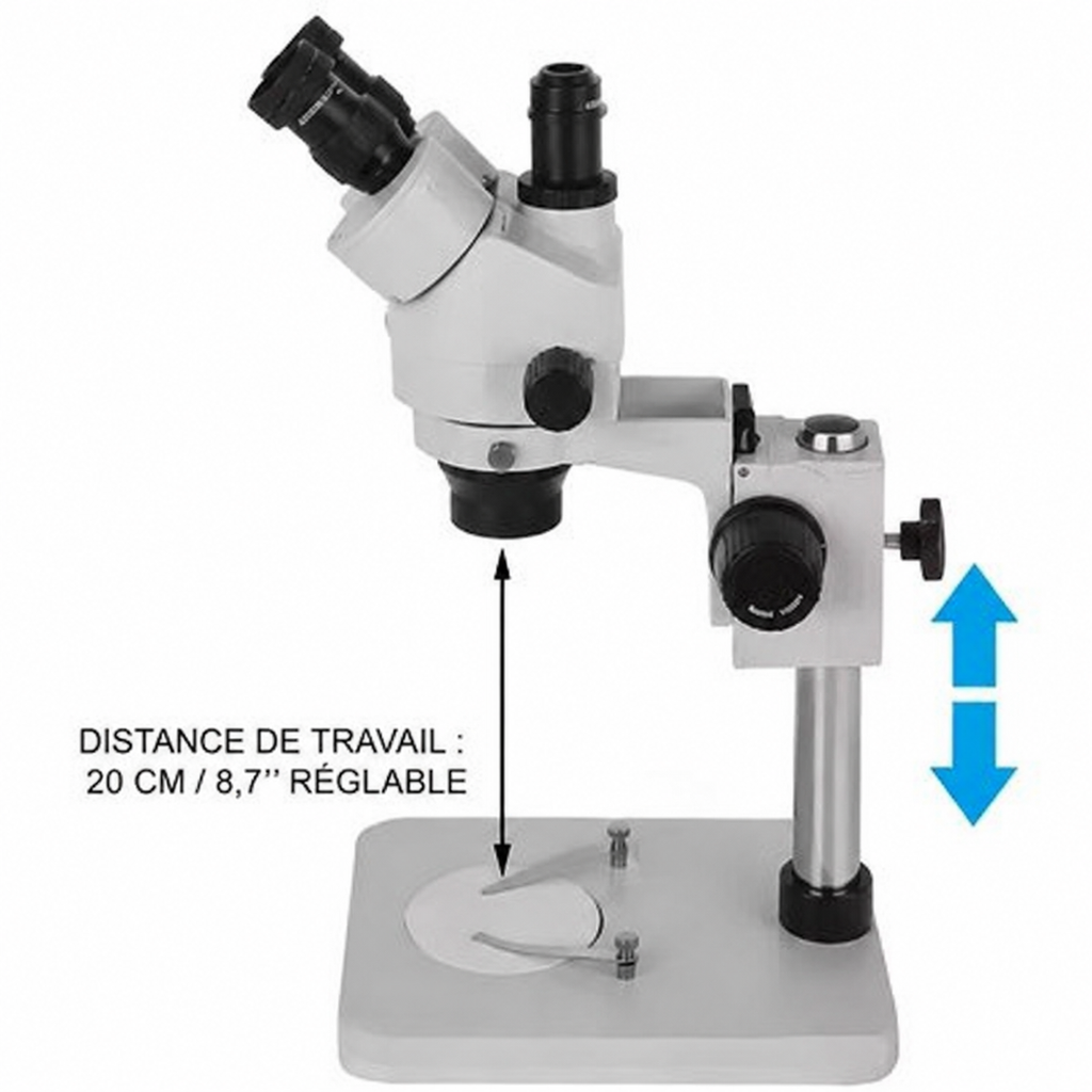 Microscope Numérique Stéréoscopique Trinoculaire 3,5x-90x