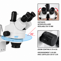 Microscope Numérique Stéréoscopique Trinoculaire 3,5x-90x