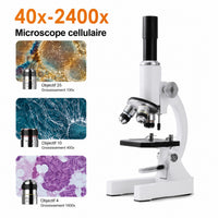 Microscope Biologique Monoculaire 40X-2400X