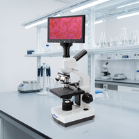 Microscope Biologique Monoculaire avec Écran HD 7 pouces 40x-400x