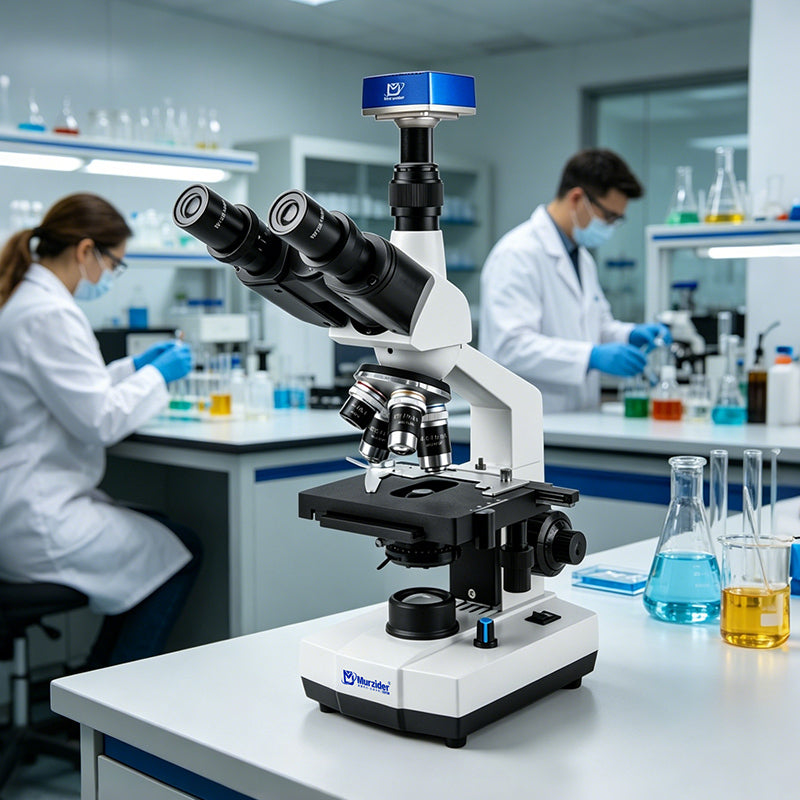 Microscope Biologique Trinoculaire 40x-1000x avec caméra 4K